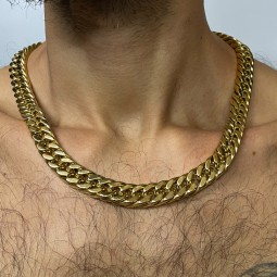Thick chain 55cm - gold