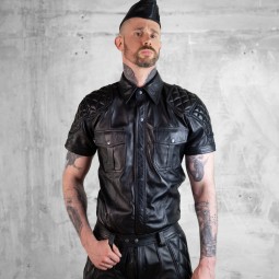 Leather Biker Shirt - Berlin10
