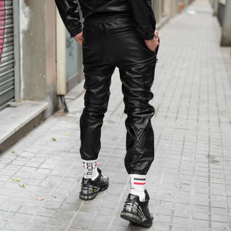BXR Leather Sports Pant - New leather track suits. Urban Style