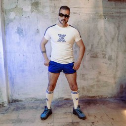 Slim Fit WHITE T - X - Royal
