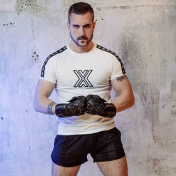Slim Fit WHITE T - X - Black