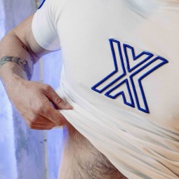 Slim Fit WHITE T - X - Royal