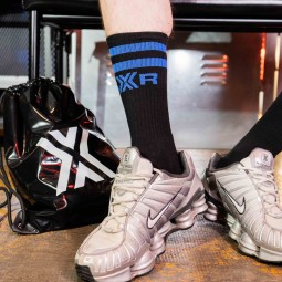 BXR Tennis socks - black/blue