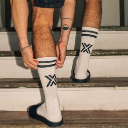 CLUBBING Socks - X white/black
