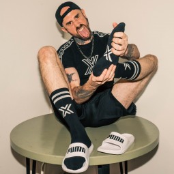 CLUBBING Socks - X black/white
