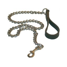 Dog leash with chain -...