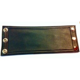 Plain leather wristband -...